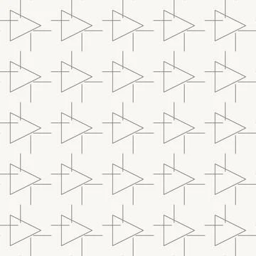 Dynamic play arrow composition, Seamles pattern in line design. play, arrow Ilustração Stock