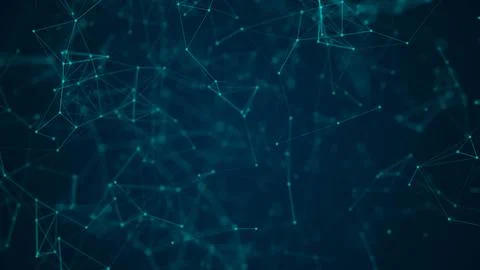 Dynamic plexus Background of Nodes and Connecting Lines Stock Illustration