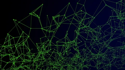 Dynamic plexus. Futuristic technology motion background Stock Footage 113109610