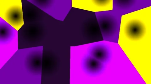 Dynamic Poly Voronoi Abstract Polygon Mesh Animation in Neon Colors Stock Footage 341728557
