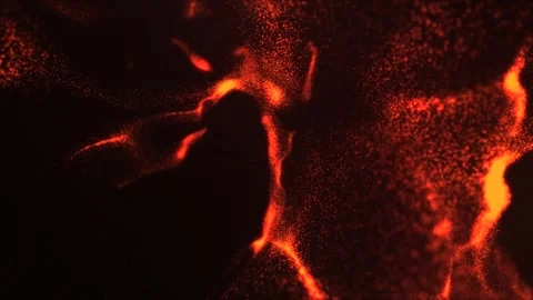 Dynamic polygonal grid structure ripples movement is an abstract orange mesh wav Stock Footage 252267207