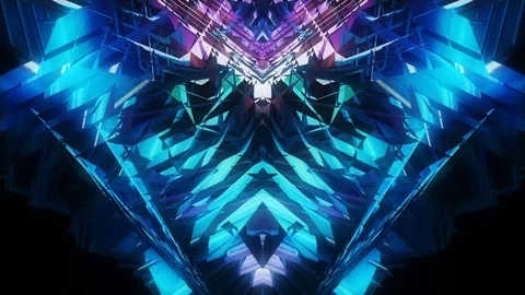 Dynamic Polygonal Lights Stock Footage 79447073