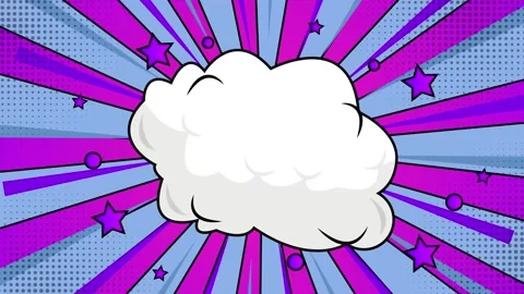 Dynamic pop art comic book style background with vibrant panels seamless 4k Stock Footage 293046291