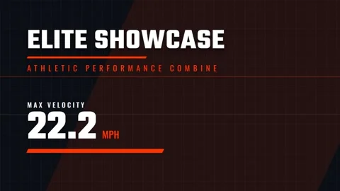 Dynamic presentation of elite athleticism and performance showcase event Stock Footage 337576484