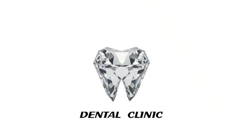 Dynamic Prismatic Diamond Tooth Sparkle and Logo Reveal Animation Stock Footage 315609589