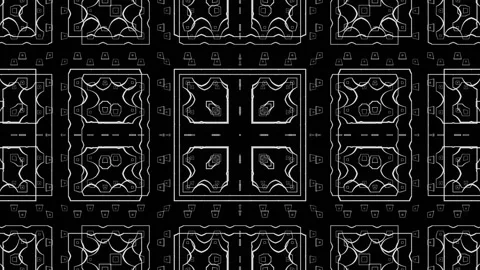 Dynamic pulsation of squares for visualization of DJ Sets Stock Footage 172531471