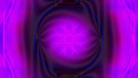 Dynamic, pulsing violet light dances through flowing Stock Footage 345421376