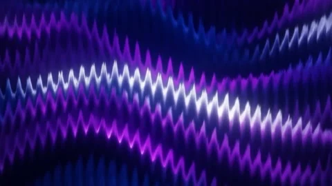 Dynamic purple and blue waves ripple across a modern abstract background Stock Footage 321349370