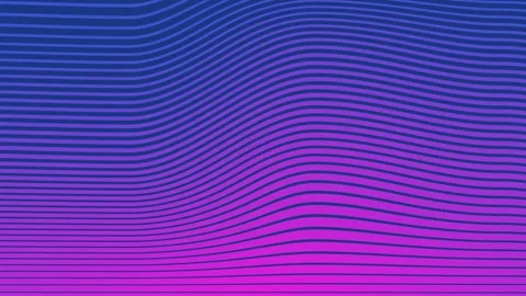 Dynamic Purple and Blue Wavy Lines Abstract Animation. Stock Footage 320465707