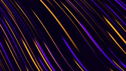 Dynamic purple and orange lines flowing on a dark abstract background Stock-Footage 333184530