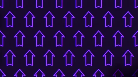 Dynamic purple arrow pattern on black background Stock Footage 303540177