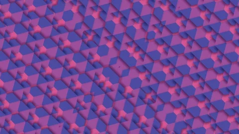 Dynamic Purple Isometric Blocks Kinetic Loop Vidéo 348649636