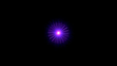 Dynamic purple light burst emanating from center with vibrant energy against a 스톡 일러스트