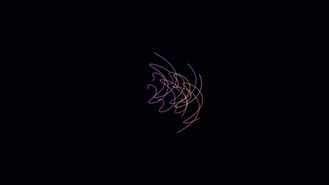 Dynamic purple light flow abstract tech background animation loop. Stock Footage 336837070
