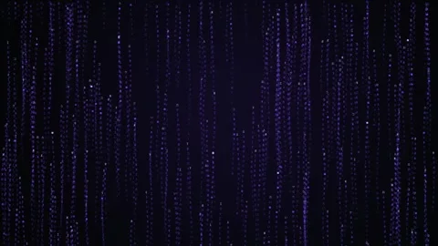Dynamic purple light lines create an abstract, flowing water effect Stock Footage 327947049