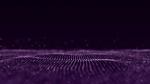 Dynamic purple particle wave Stock Footage 278209473