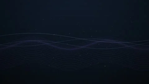 Dynamic purple wave patterns on a dark blue background Stock Footage 326995075