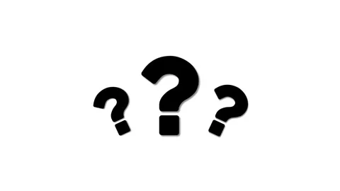 Dynamic question mark animation in high definition for creative projects Stock Footage 320629100