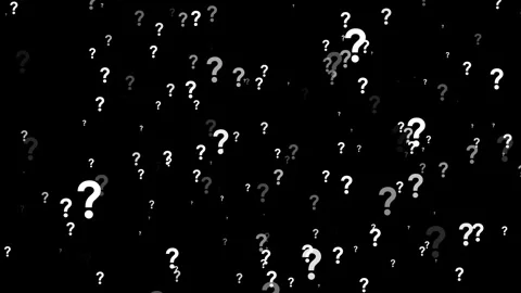 Dynamic question mark particle animation loop with abstract visual effects Stock Footage 318511295