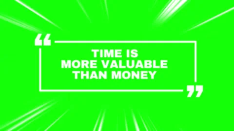 Dynamic quote box template featuring green screen background with speed lines Stock Footage 343503447