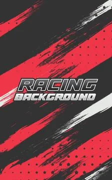 Dynamic racing background with bold brush strokes and typography 스톡 일러스트
