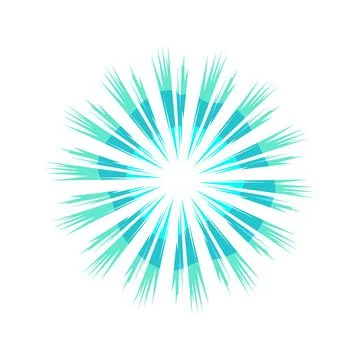 Dynamic radial burst exploding light effect 库存插图