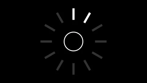 Dynamic Radial Charging or Loading Progress Indicator Animation with White .. Stock Footage 335626267