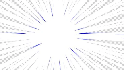 Dynamic radial lines radiating outwards, perfect for comic book style Illustrazione stock