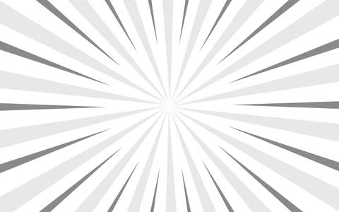 Dynamic Radial Lines On White Background. Comic Book Flash Blast Stock Illustration