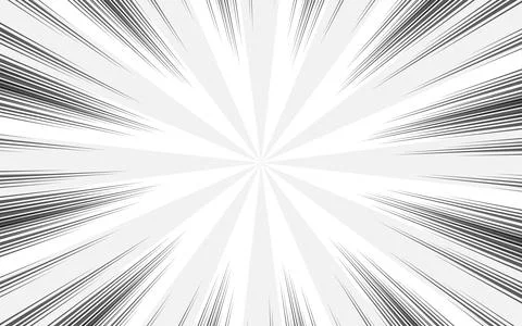 Dynamic Radial Lines on White Background. Comic Book Flash Explosion. Vecto.. Stock Illustration