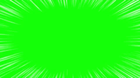 Dynamic radial speed lines bursting on a vibrant green background for motion Stockbeeldmateriaal 338995949