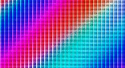 Dynamic Rainbow Gradient Grid Pattern with Textured Rectangular Tiles Stock Illustration