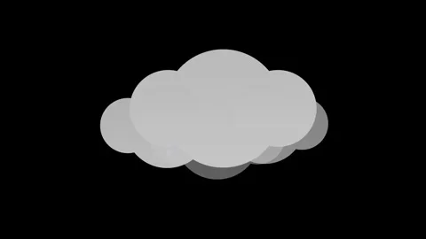 Dynamic Raining Weather Icon Animation for Weather Apps Stock Footage 282576882