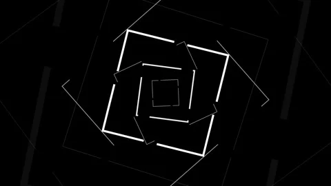 Dynamic Rectangular Abstract Shapes on Dark Background Vidéo 331319101