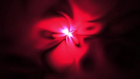 Dynamic red abstract light pattern with glowing central point. Stock Footage 334521061