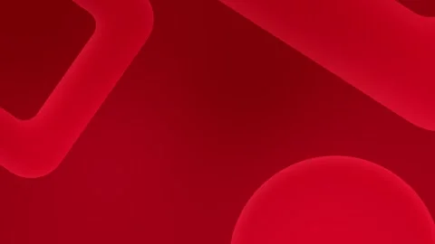 Dynamic red abstract shapes and angles with smooth gradients, seamless loop Stock Footage 310143408