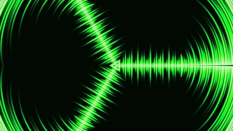 Dynamic red abstract wave animation with glowing tech lines on black backgrou Stock Footage 336886832