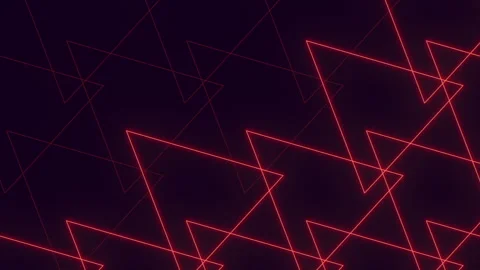Dynamic red and black geometric triangle pattern on dark background Stock Footage 315164745