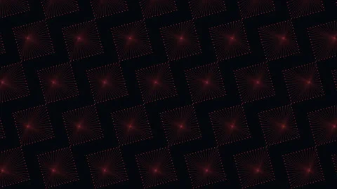 Dynamic red and black square grid pattern modern geometric design 스톡 동영상 263557366