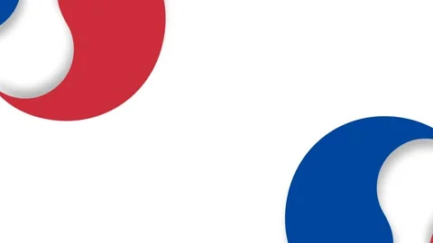 Dynamic Red and Blue Abstract Shapes for Modern Design. Stock Footage 340072860