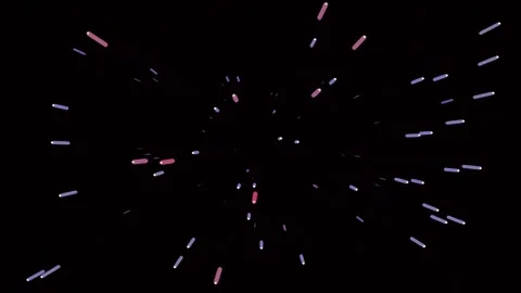 Dynamic red and blue abstract light burst explosion background for celebratio Stock Footage 341058676