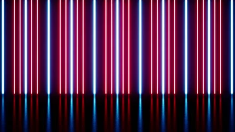 Dynamic Red and Blue Light Beam Stage Background VJ Loop Stock Footage 222839161