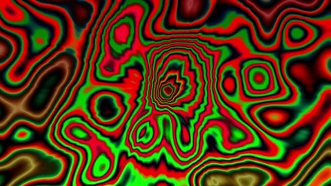 Dynamic red and green patterns swirl across the frame Stock Footage 345420615