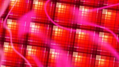 Dynamic Red and Pink Abstract Grid with Glowing Moving Lines Stock Footage 332075349