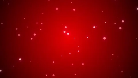 Dynamic red background with gently floating glowing particles for festive themes Stock Footage 307478894