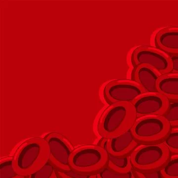 Dynamic Red Blood Cells Vector Illustration 스톡 일러스트