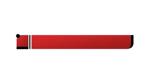 Dynamic Red Breaking News Lower Third Graphic for Broadcast Television. Stock Footage 340033237