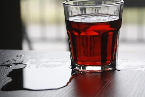 Dynamic Red Brew: Your Design's Splash of Inspiration Stock Photos