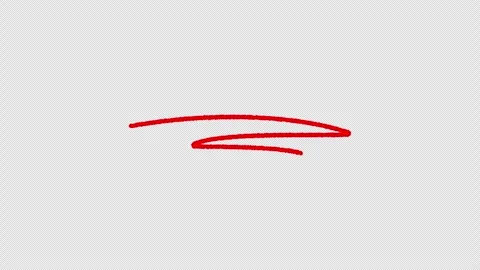 Dynamic red brush stroke line animation Stock Footage 330432727