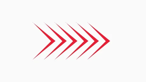 Dynamic red chevron arrows motion abstract directional flow for business te.. 스톡 동영상 332334515